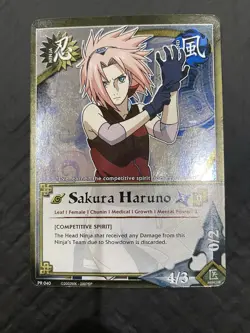 Bandai Naruto CCG Promo Foil English 4-Card Lot Sakura/Kakashi/Naruto PR040 - Image 4