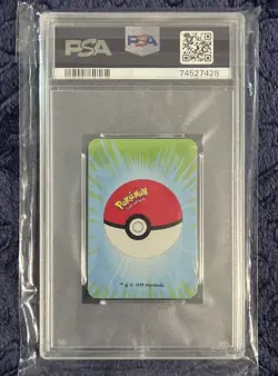 1999 RARE POKEMON BICYCLE MINI PLAYING CARDS GREEN SLOWPOKE PSA 10 LOW POP 8 - Image 2