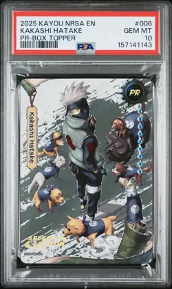 Kakashi Hatake PR Promo Card English Naruto Kayou Series 2 NRSA-PR-006 PSA 10 - Image 1