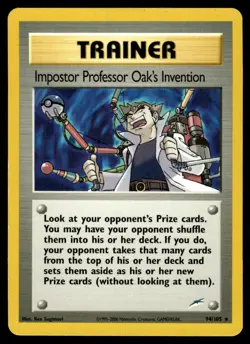 2002 Pokemon Neo - Destiny Impostor Professor Oak’s Invention #94 Light Play - Image 1