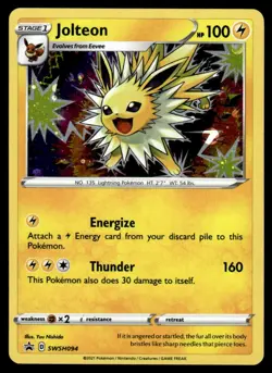 2021 Sword & Shield - Black Star Promos Jolteon - #SWSH094 Light Play Holo - Image 1