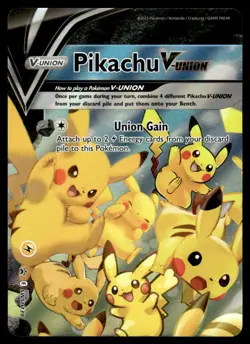 2021 Pokemon Black Star Promos Pikachu V-UNION #SWSH139 Light Play Holo - Image 1