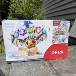NEW & SEALED Pokemon Prismatic Evolutions Bundle 2-Pack ETB and Booster Bundle - Image 1