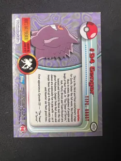Pokemon Topps Gengar #94 - Standard Non Holo- Series 2 Blue Logo - Pokemon Card - Image 2