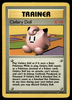 1999 Pokemon Classic - Base Set Clefairy Doll #70 Light Play - Image 1