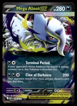 2025 Pokemon Mega Evolution Mega Absol ex #086 Near Mint - Image 1