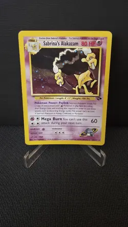 Pokemon Gym Challenge Sabrina's Alakazam 16/132 Holo - Image 1