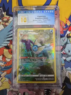 Pokemon TCG Vaporeon Pristine 10 Brilliant Stars 2022 Tg02/tg30 - Image 1