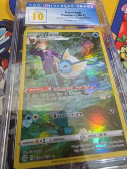 Pokemon TCG Vaporeon Pristine 10 Brilliant Stars 2022 Tg02/tg30 - Image 3