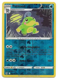 Politoed 032/196 Rare Lost Origin Pokemon Reverse Holo Near Mint - Image 1
