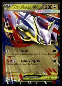 2025 Pokemon Mega Evolution Mega Latias ex #100 Near Mint - Image 1