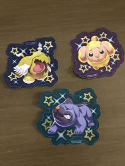 Pokemon Paldean Fates Tech Stickers ONLY Greavard Maschiff Fidough - Image 1