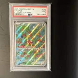 Pokemon TCG Shuckle PSA 9 Illustration Rare Holo 136/132 ME01 EN 2025 - Image 1