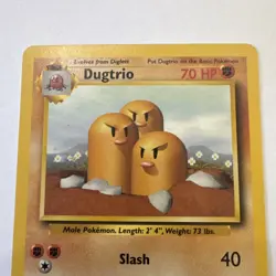 Dugtrio 19/102 Pokemon TCG Base Set NM Vintage 1999 Card - Image 4
