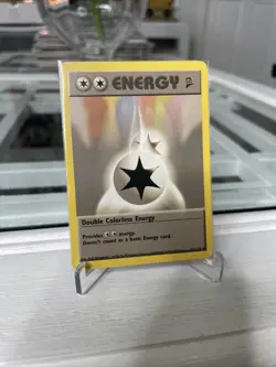 Pokemon Card Double Colorless Energy 124/130 Base Set 2 Vintage MP-HP - Image 1