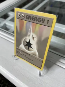 Pokemon Card Double Colorless Energy 124/130 Base Set 2 Vintage MP-HP - Image 4
