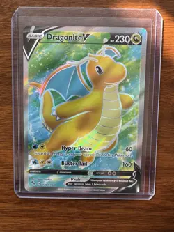 FULL ART Dragonite V ULTRA RARE 076/078 Pokemon GO Holo Foil Holographic - NM - Image 1