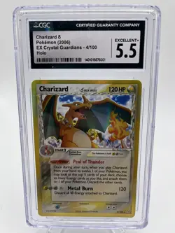 Pokemon Charizard Delta Species EX Crystal Guardians Holo Rare Card 4/100 CGC 6 - Image 1