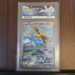 Pokemon Zapdos ex 151 204/165 SAR Japanese ACE 10 GEM MINT - Image 1