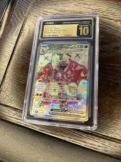 Charizard EX 074 Paldean Fates Tin Black Star Promos Pokemon CGC 10 Pristine - Image 1