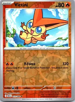 Victini - Reverse Holo - SV-10.5 Black Bolt - Pokemon TCG - 012/086 - Image 1