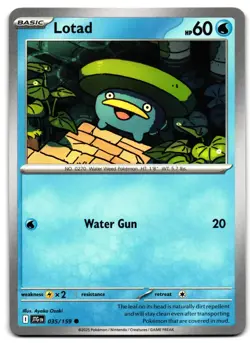 Lotad 035/159 - 🌊 Journey Together Common Pokemon TCG 🖤 - LP - Image 1