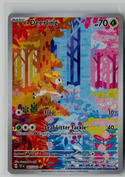 Pokemon TCG Deerling 165/162 Temporal Forces Illustration Rare Holo EN NM - Image 1