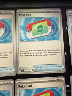 Pokemon TCG Poke Pad Lot (8) Rev Holo Regular NM Playable Card Bundle - Image 3