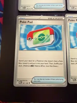 Pokemon TCG Poke Pad Lot (8) Rev Holo Regular NM Playable Card Bundle - Image 5