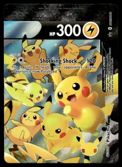 2021 Pokemon Black Star Promos Pikachu V-UNION #SWSH140 Light Play Holo - Image 1