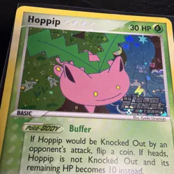 2004 Pokemon EX Team Rocket Returns Hoppip Reverse Holo #57/109 Lp - Image 2