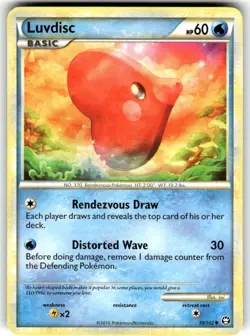 Luvdisc 39/102 - Triumphant - Pokemon Card - Image 1