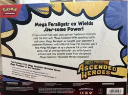 Pokemon TCG Ascended Heroes MEGA FERALIGATR Ex Box FACTORY SEALED NEW 4 PACKS! - Image 3