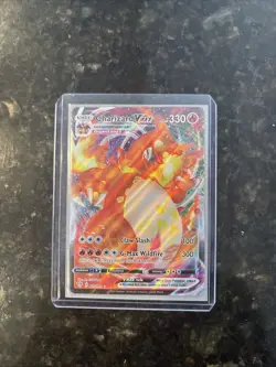 Pokemon TCG Charizard VMAX Darkness Ablaze Holo Ultra Rare Card 020/189 - Image 1