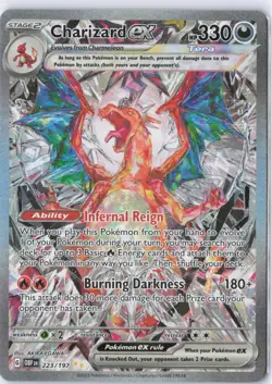 Pokemon Charizard Obsidian Flames 223/197 Illustration Rare Mint To Near Mint - Image 1