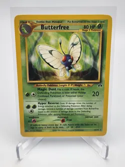 2001 Pokemon Neo Discovery Butterfree #19/75 Non Holo Rare LP Unlimited TCG - Image 1