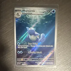 SV 151 Wartortle 171/165 Illustration Rare Holo Pokemon TCG EN - Image 1