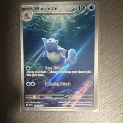 SV 151 Wartortle 171/165 Illustration Rare Holo Pokemon TCG EN - Image 3