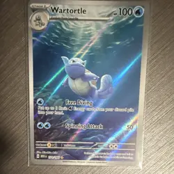 SV 151 Wartortle 171/165 Illustration Rare Holo Pokemon TCG EN - Image 4