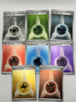 Pokemon White Flare/Black Bolt Reverse Holo Energy Cards Set Of 8 - Image 1