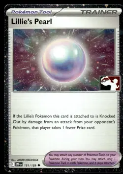 2025 Pokemon Stamped Prize Pack Series 7 Lillie's Pearl #151 Near Mint Holo - Image 1