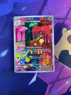 2024 Pokemon TEF EN Illustration Rare #166/162 Sawsbuck - Image 1