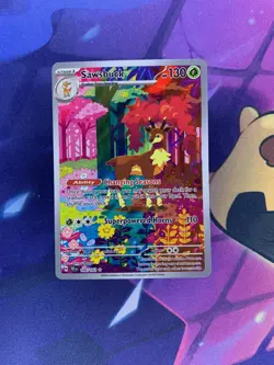 2024 Pokemon TEF EN Illustration Rare #166/162 Sawsbuck - Image 3