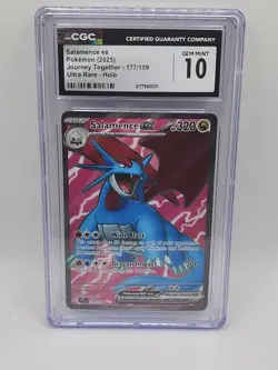 Salamence EX 177/159 - 2025 Pokemon Journey Together Ultra Rare Holo CGC 10 - Image 2