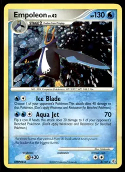 2007 Pokemon Diamond & Pearl Empoleon #4 Light Play - Image 1