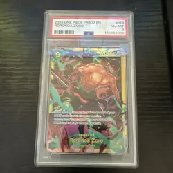 Roronoa Zoro PSA 8 One Piece CCG Wings of the Captain EN OP06-118 SR Foil - Image 1