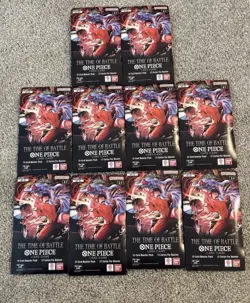 One Piece OP-16 The Time Of Battle Sleeved Booster Packs English - Lot of 10 - Image 1
