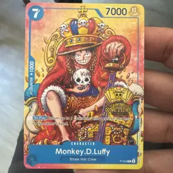 Monkey D Luffy P-043 2nd Anniversary Promo Stamp One Piece TCG English - Image 3
