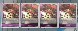 One Piece - Queen Foil EB04-032 Playset (x4) - The Azure Sea's Seven NM - Image 1