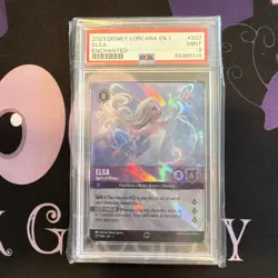 2023 DISNEY LORCANA THE FIRST CHAPTER ENCHANTED #207 ELSA SPIRIT OF WINTER PSA 9 - Image 1